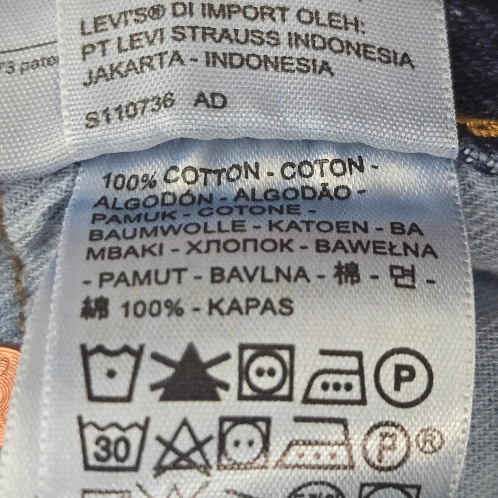 Levis Mens 40x36 Blue 501 Original‎ Fit Straight Leg Button Fly Jeans 11501-0194